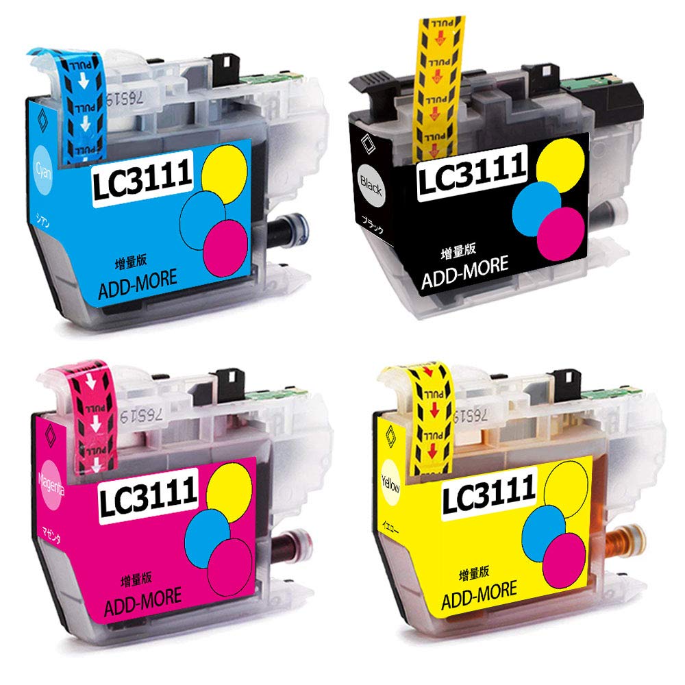 Amazon.co.jp: ブラザー用 LC3111互換インクカートリッジ (B3111インク